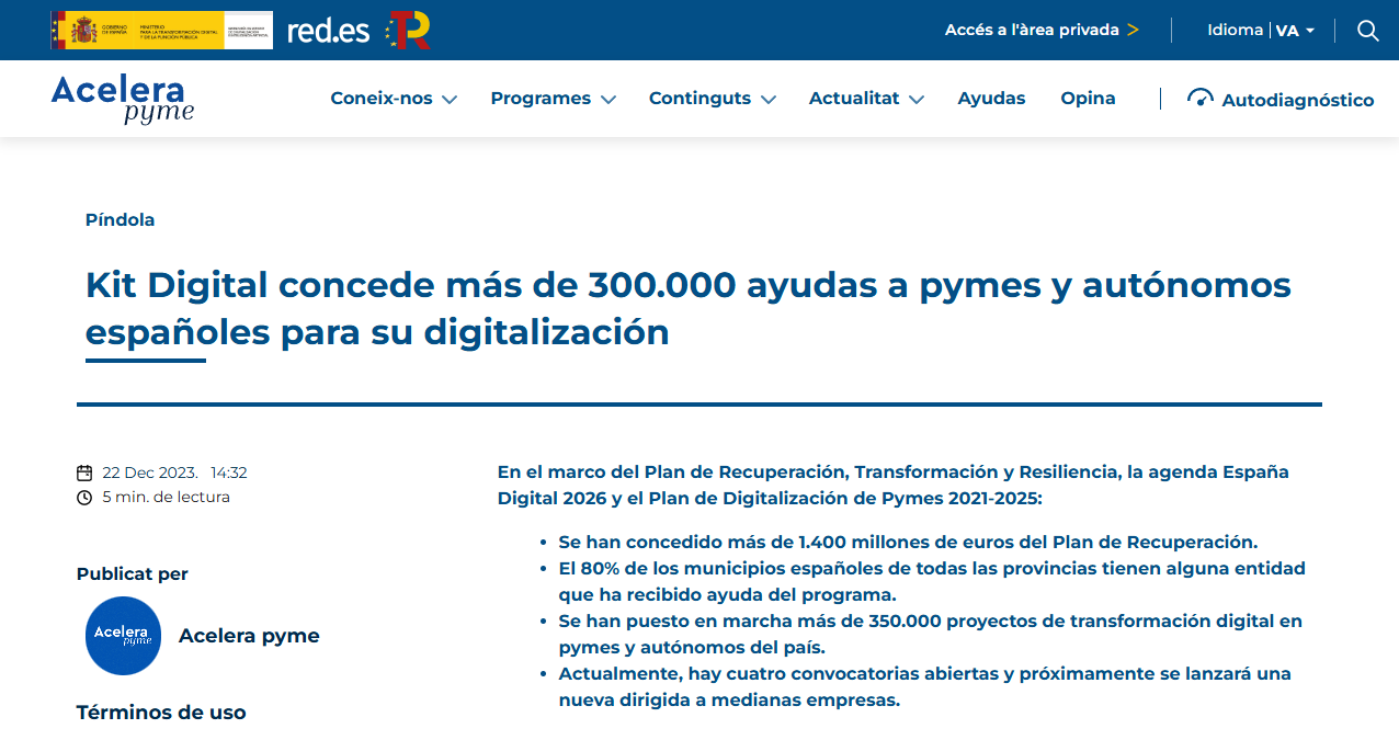 Kit Digital 2026: guía paso a paso para pymes españolas